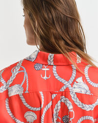 Vestido-camisa Sailing Print