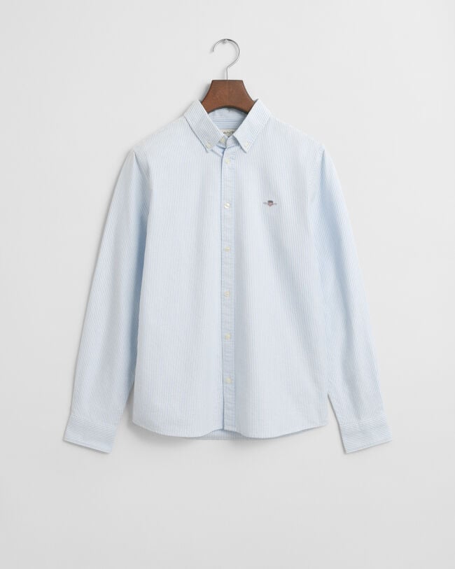 Camisa Oxford às riscas Teens