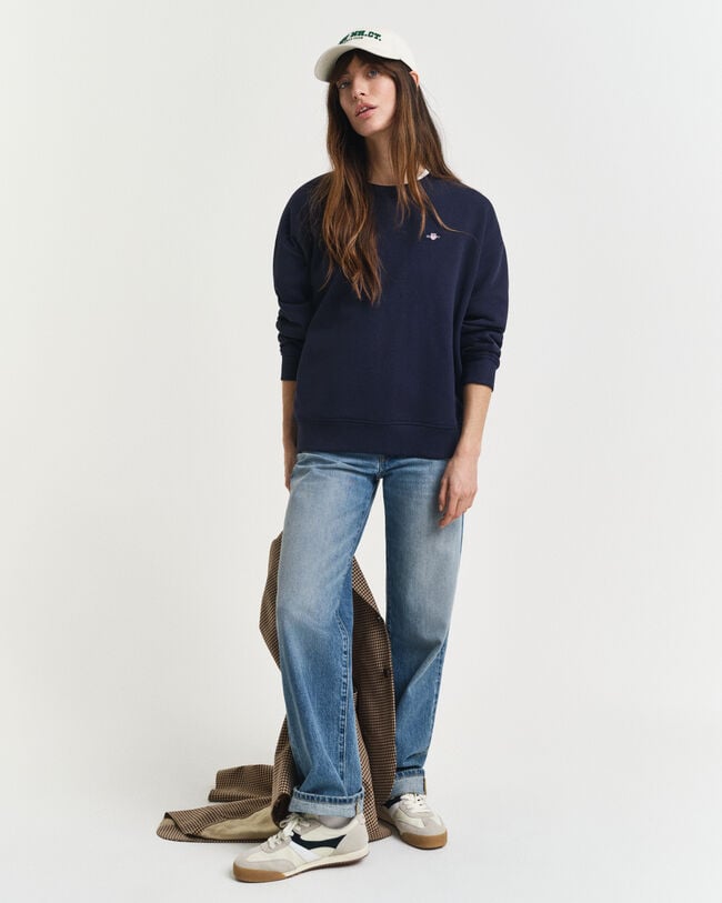 Sweatshirt com decote redondo Shield