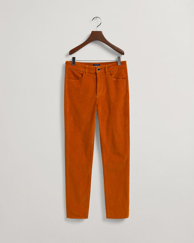 Cal&ccedil;as em bombazina pelo tornozelo Farla slim fit