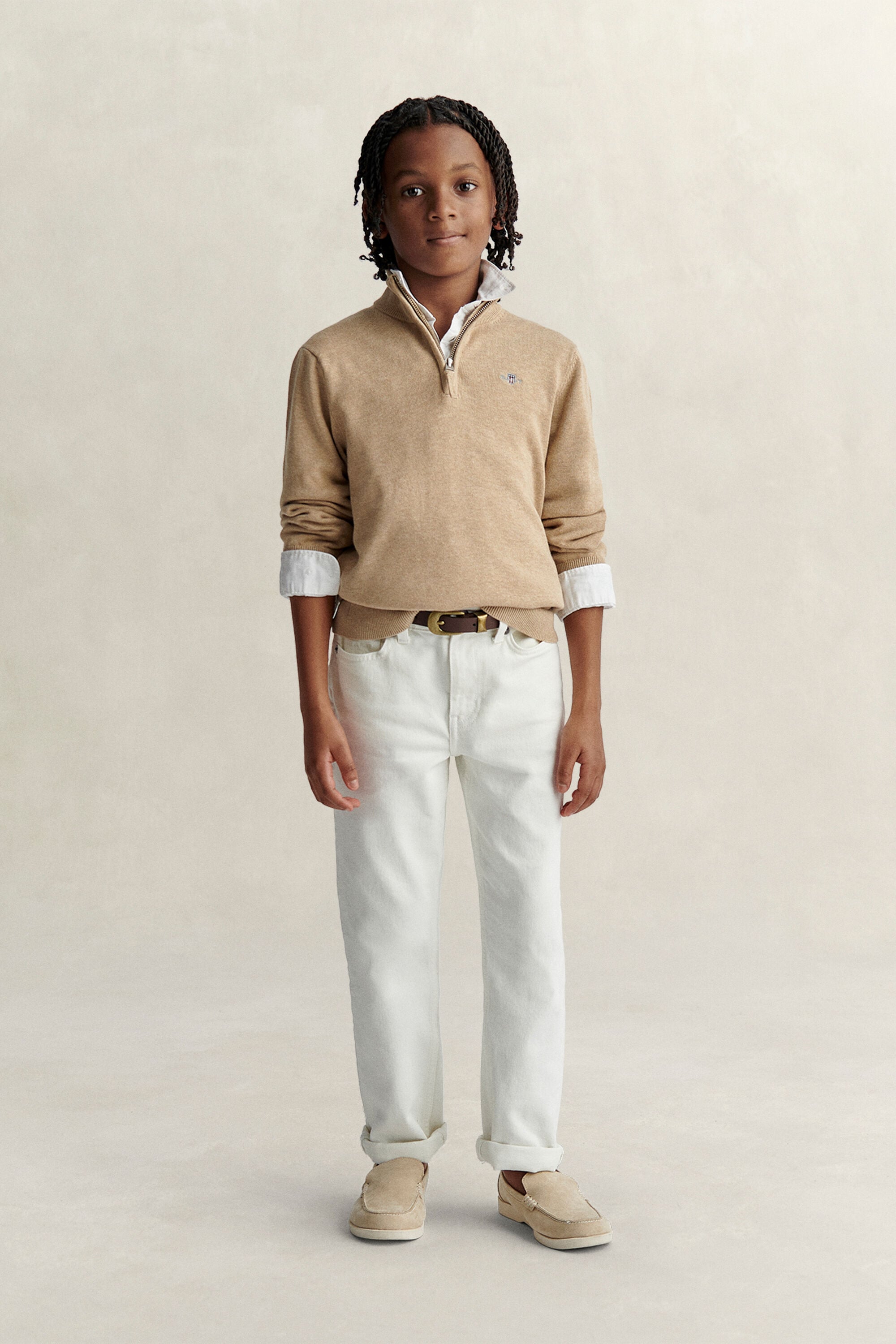 Camisola de malha com meio fecho de correr Shield Teen Boys