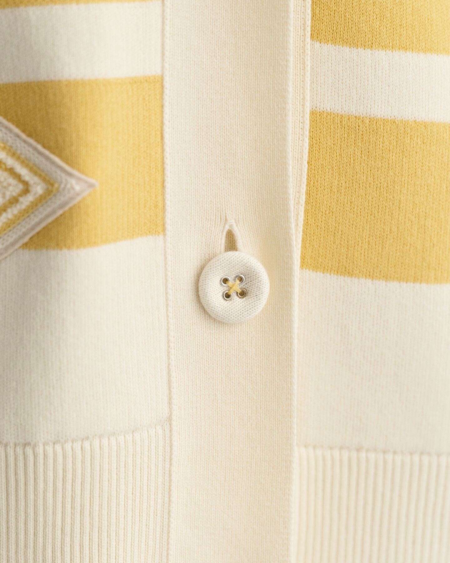 Casaco de malha com decote em V GANT Varsity