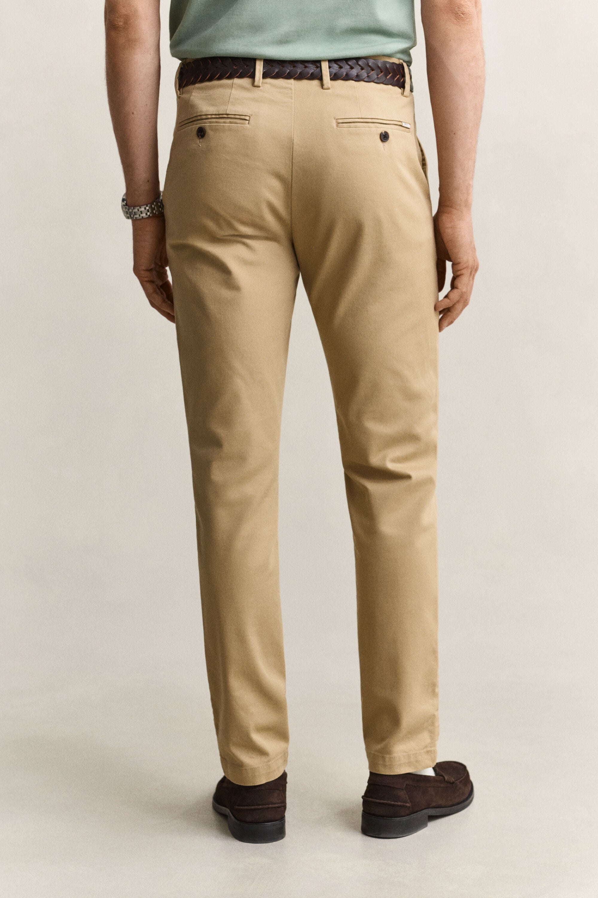 Calças chino elegantes slim fit