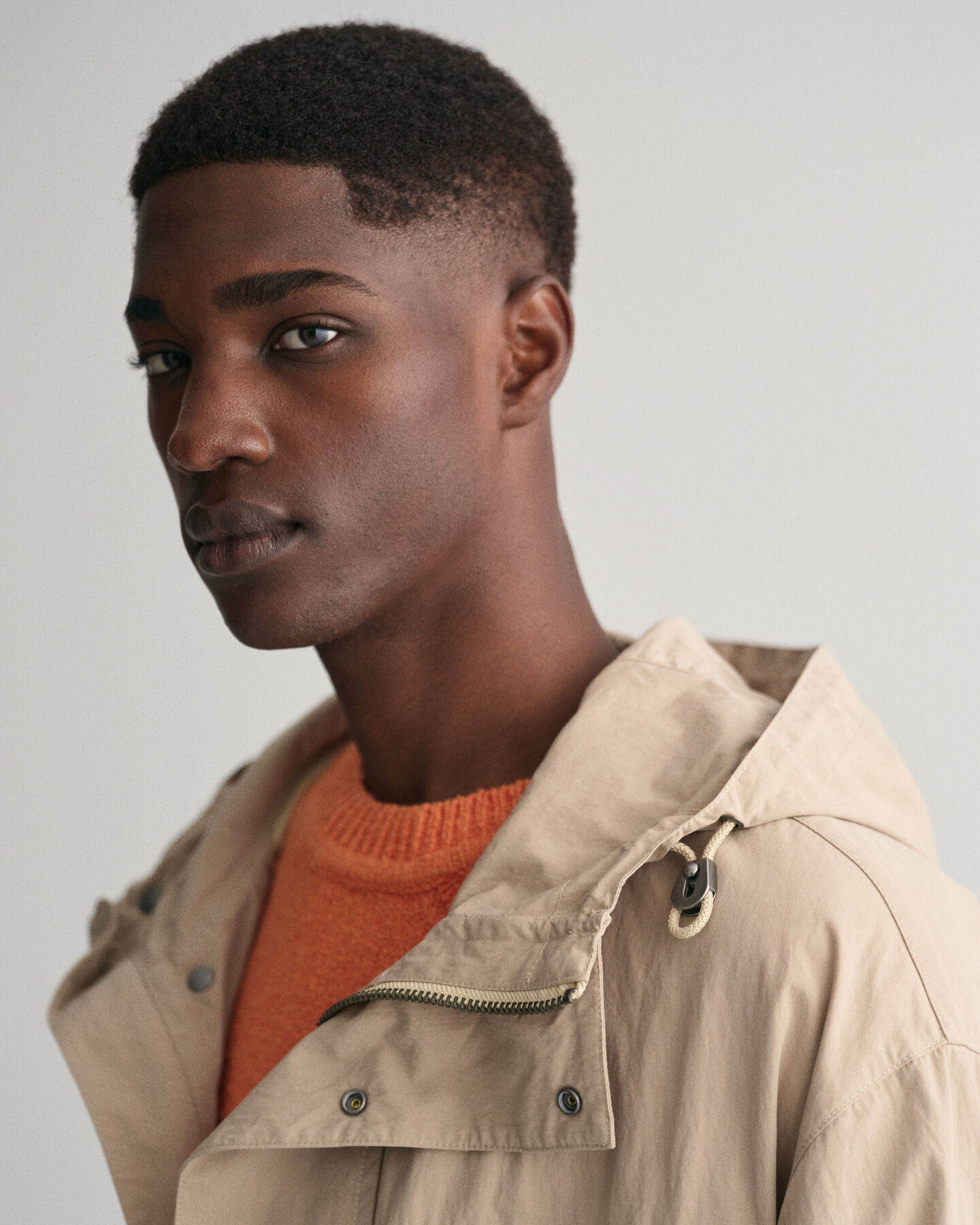 Casaco Windbreaker em algodão