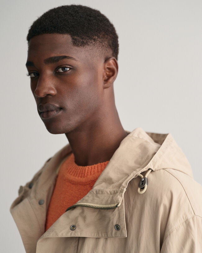 Casaco Windbreaker em algodão