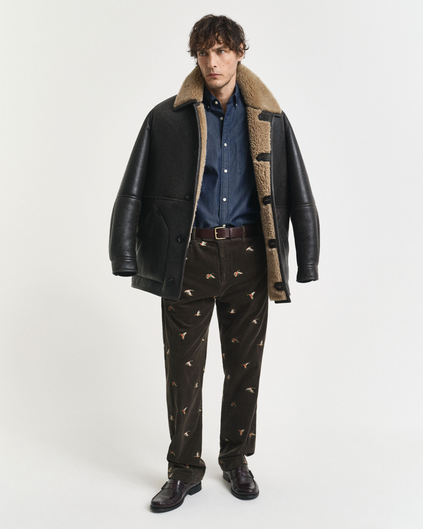 Camisa índigo regular fit