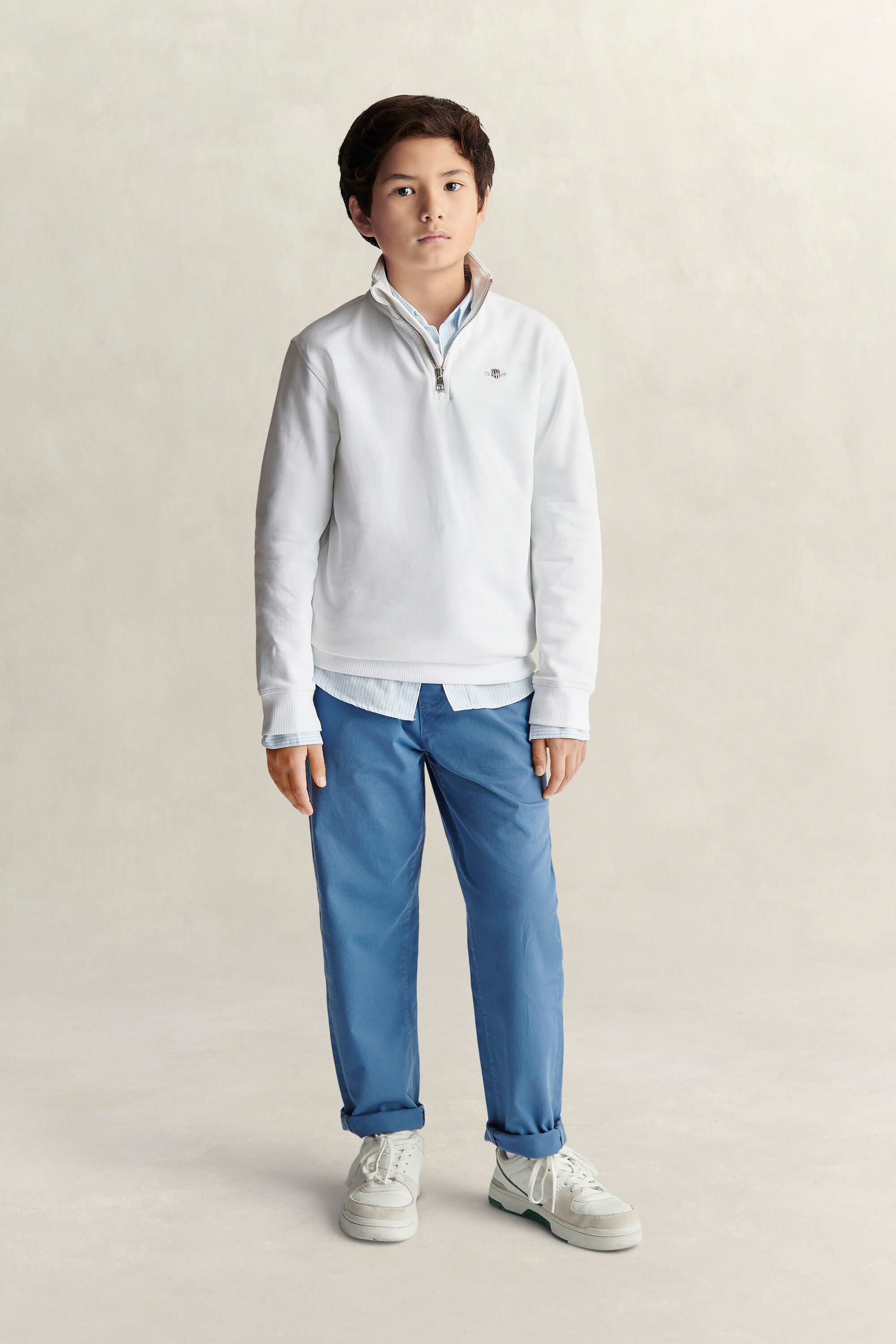 Sweatshirt com meio fecho de correr Teen Boys