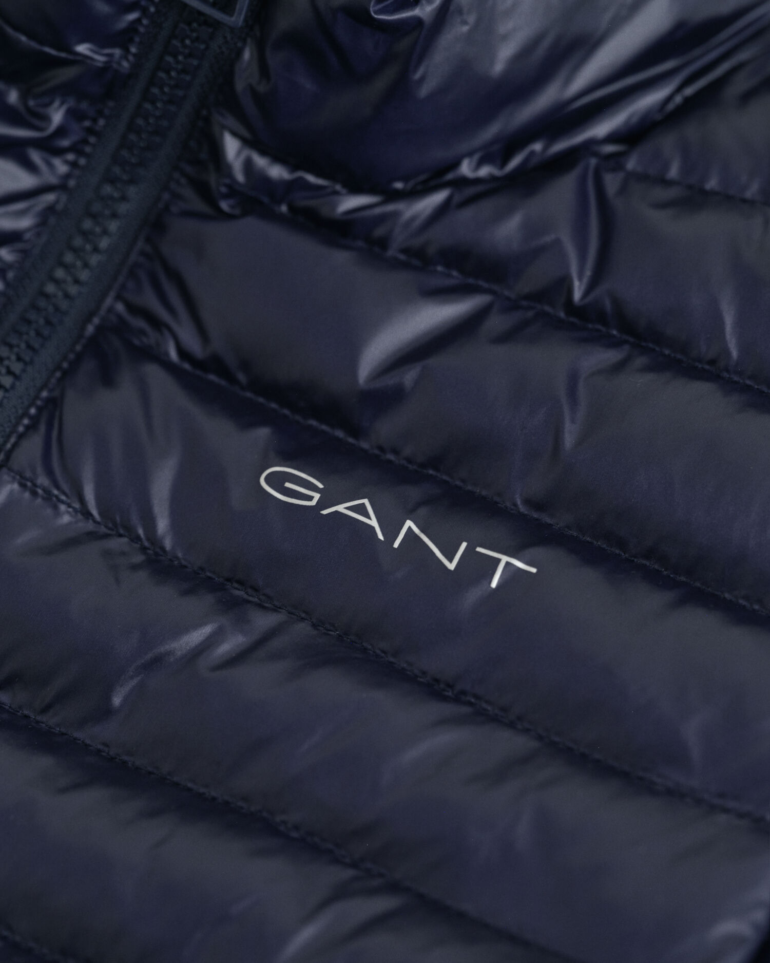 Blusão de penas acolchoado leve e brilhante Kids