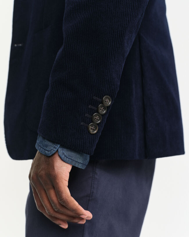 Casaco de fato em bombazina slim fit