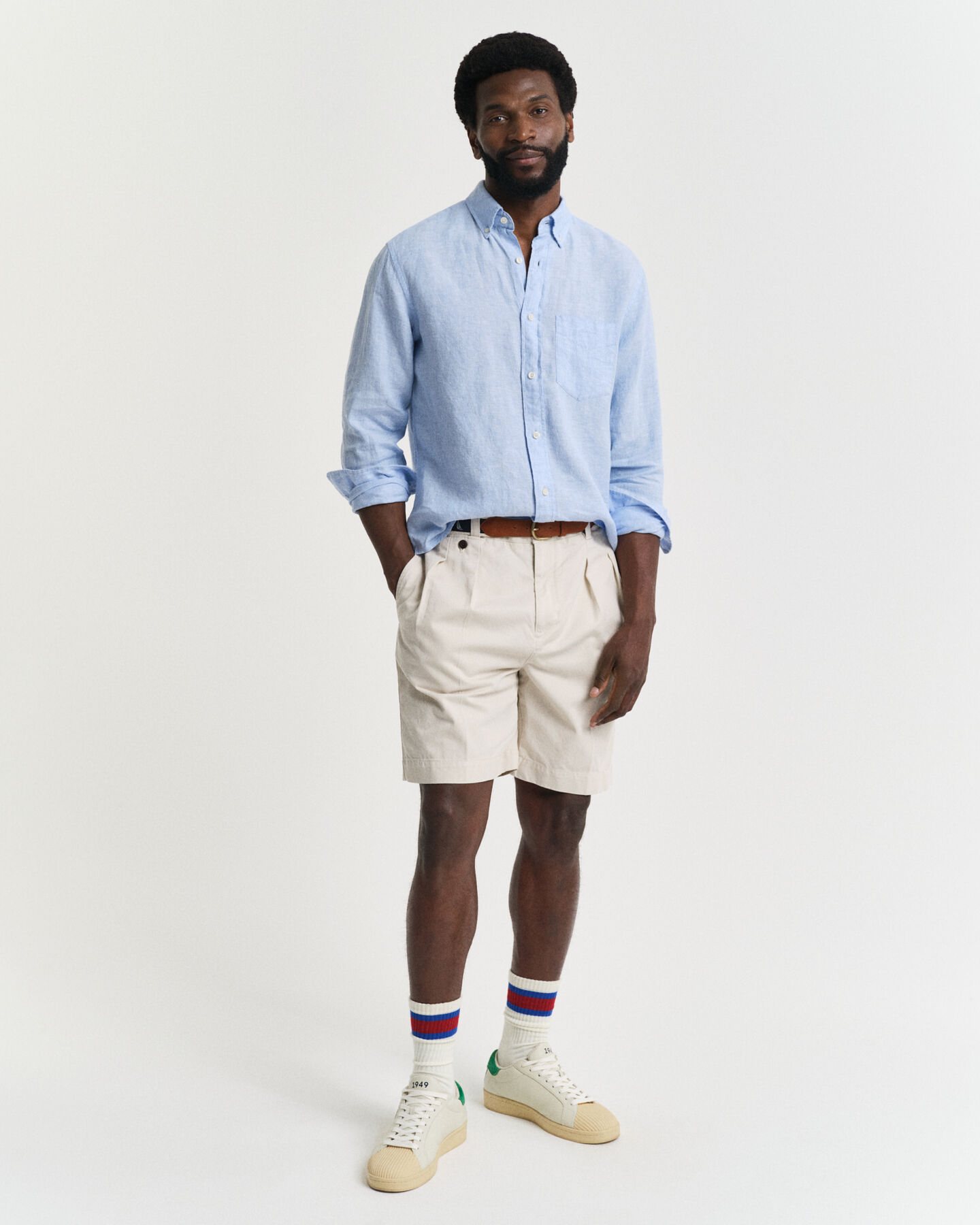 Camisa de linho regular fit