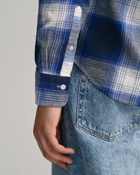 Camisa de flanela com padrão de xadrez Shadow regular fit