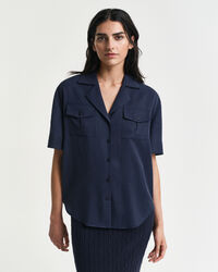 Camisa com bolsos relaxed fit