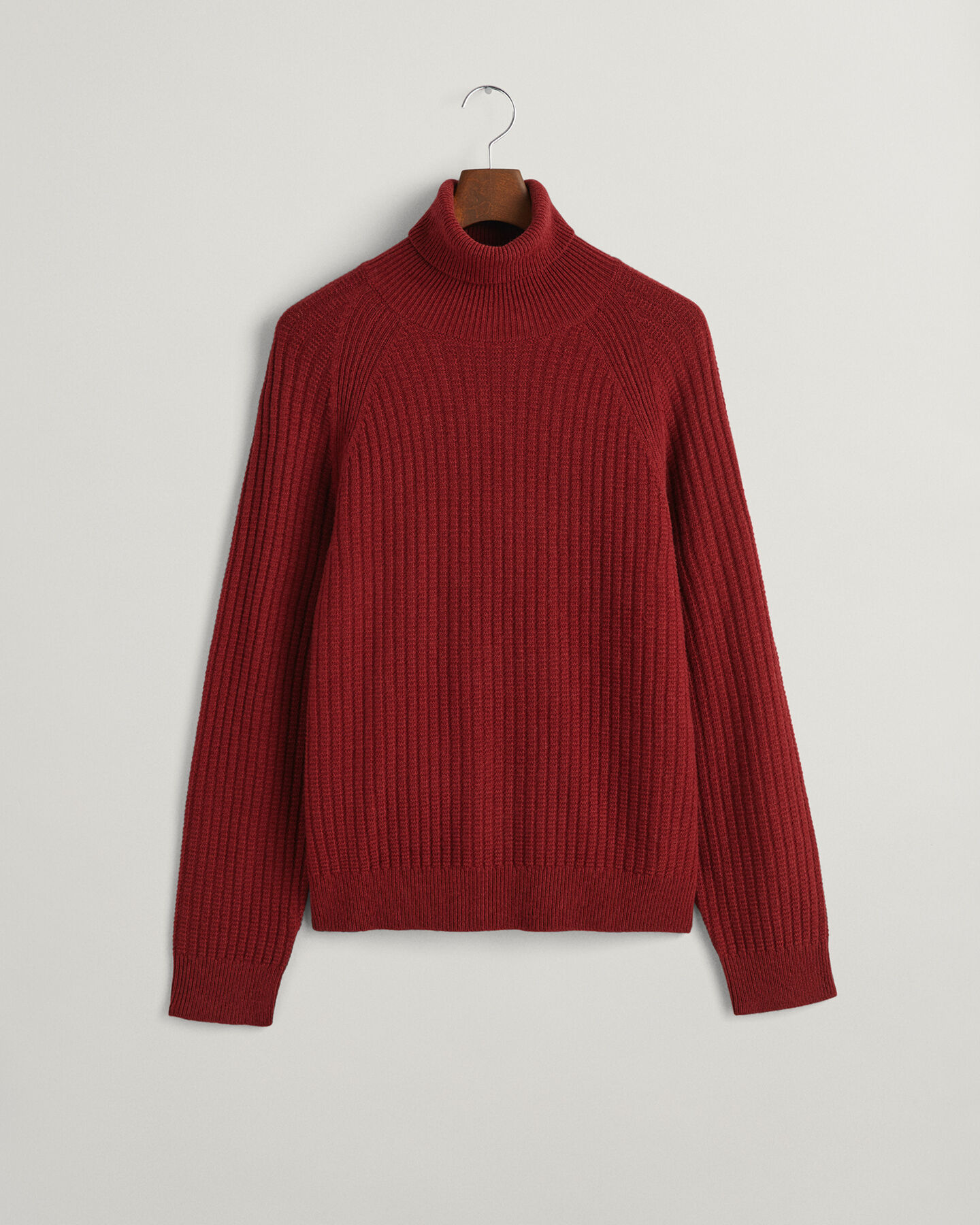 Pulover texturizado de gola alta