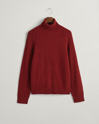 Pulover texturizado de gola alta