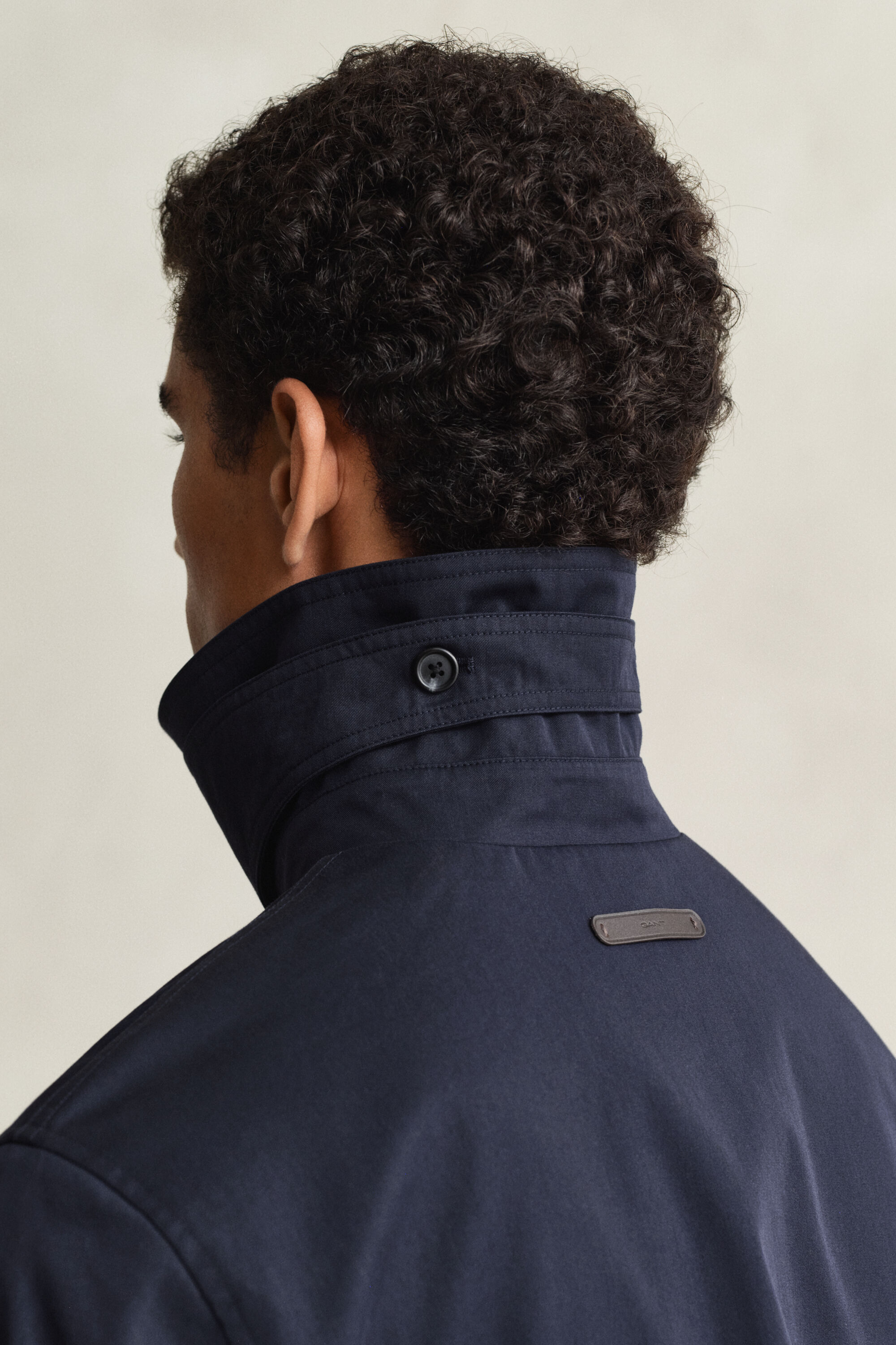 Gabardina em mistura de algodão