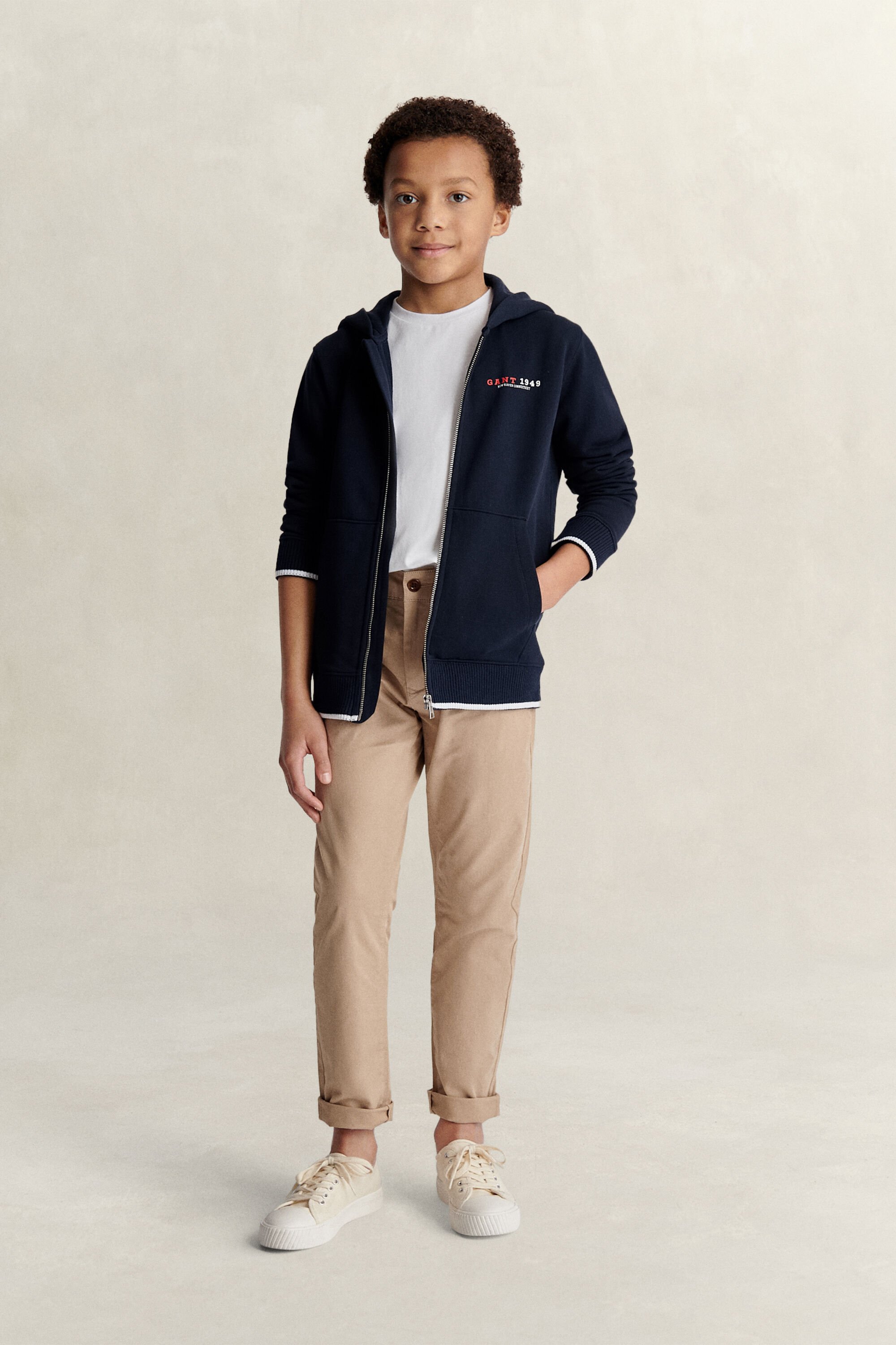 Sweatshirt com capuz e fecho Graphic Teen Boys