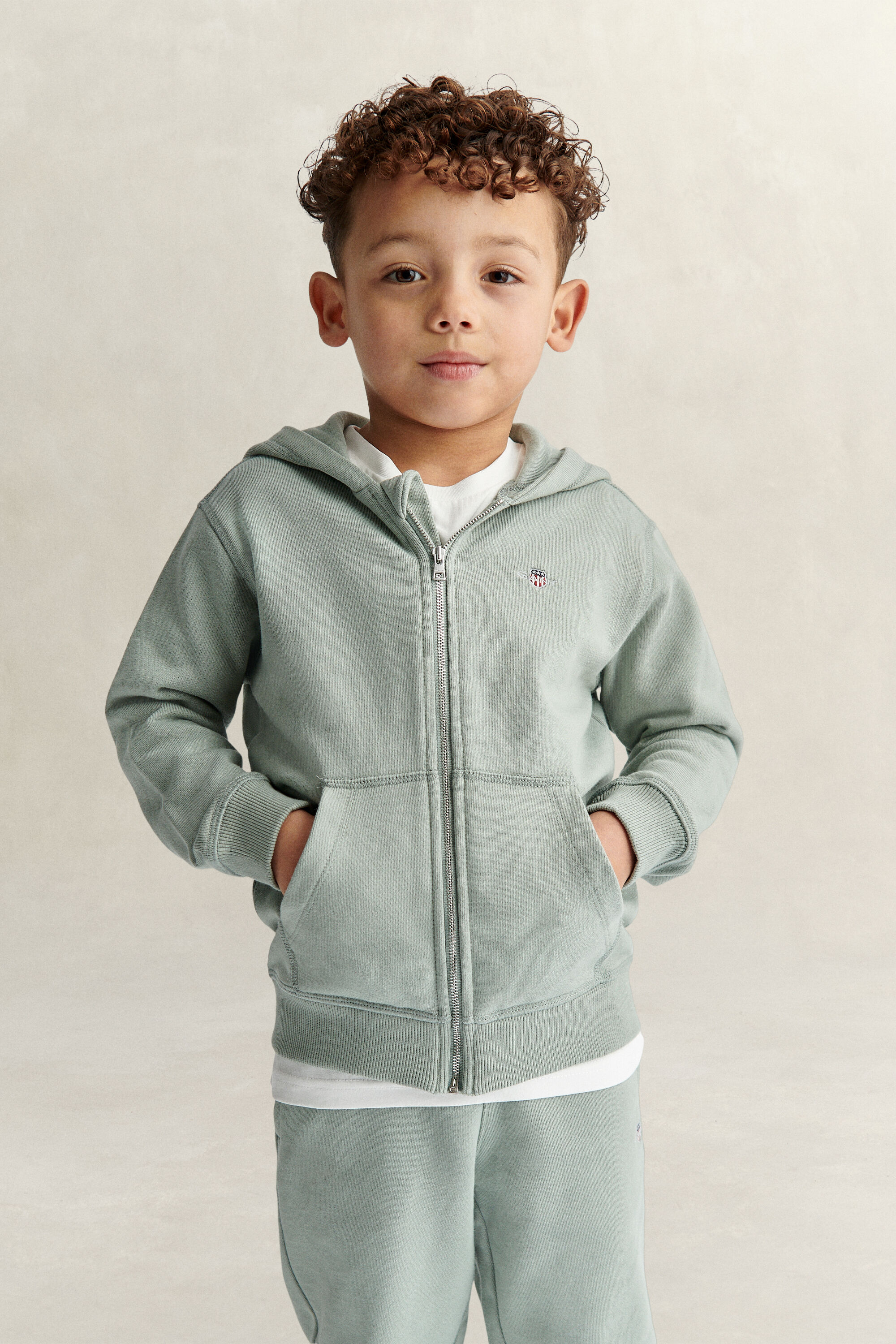 Sweatshirt com capuz e fecho Shield Kids
