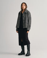 Camisa em jersey com colarinho de polo slim fit