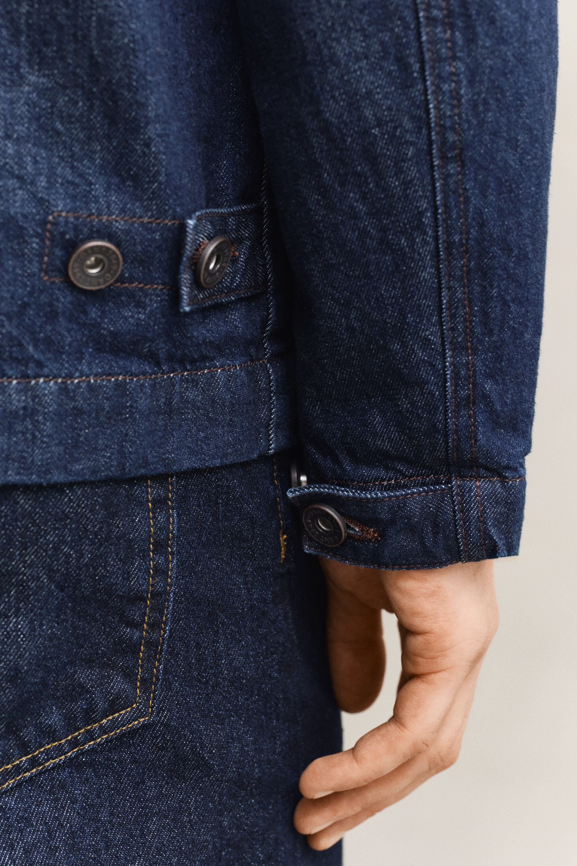 Casaco de trabalho índigo