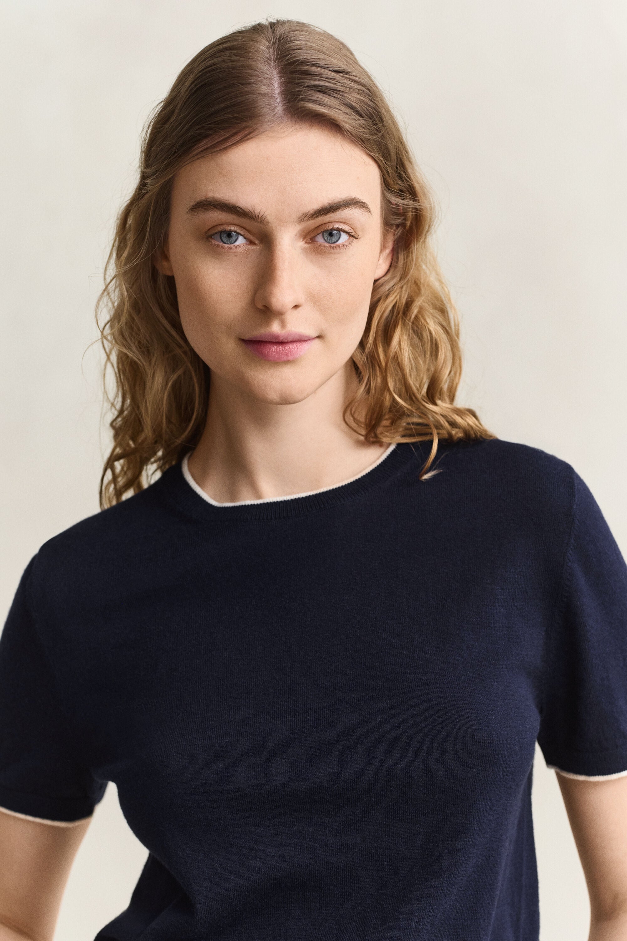 Camisola de malha com manga curta