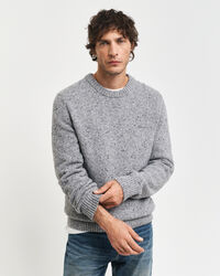 Camisola com decote redondo em l&atilde; Nepps