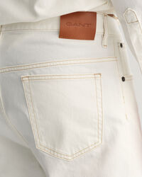 Calças de ganga brancas loose fit