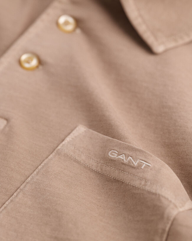 Polo em jersey Sunfaded