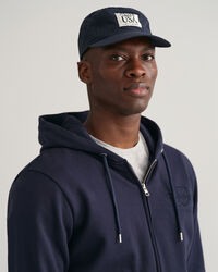 Sweatshirt com capuz e fecho Tonal Shield