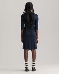 Vestido de trespasse em jersey