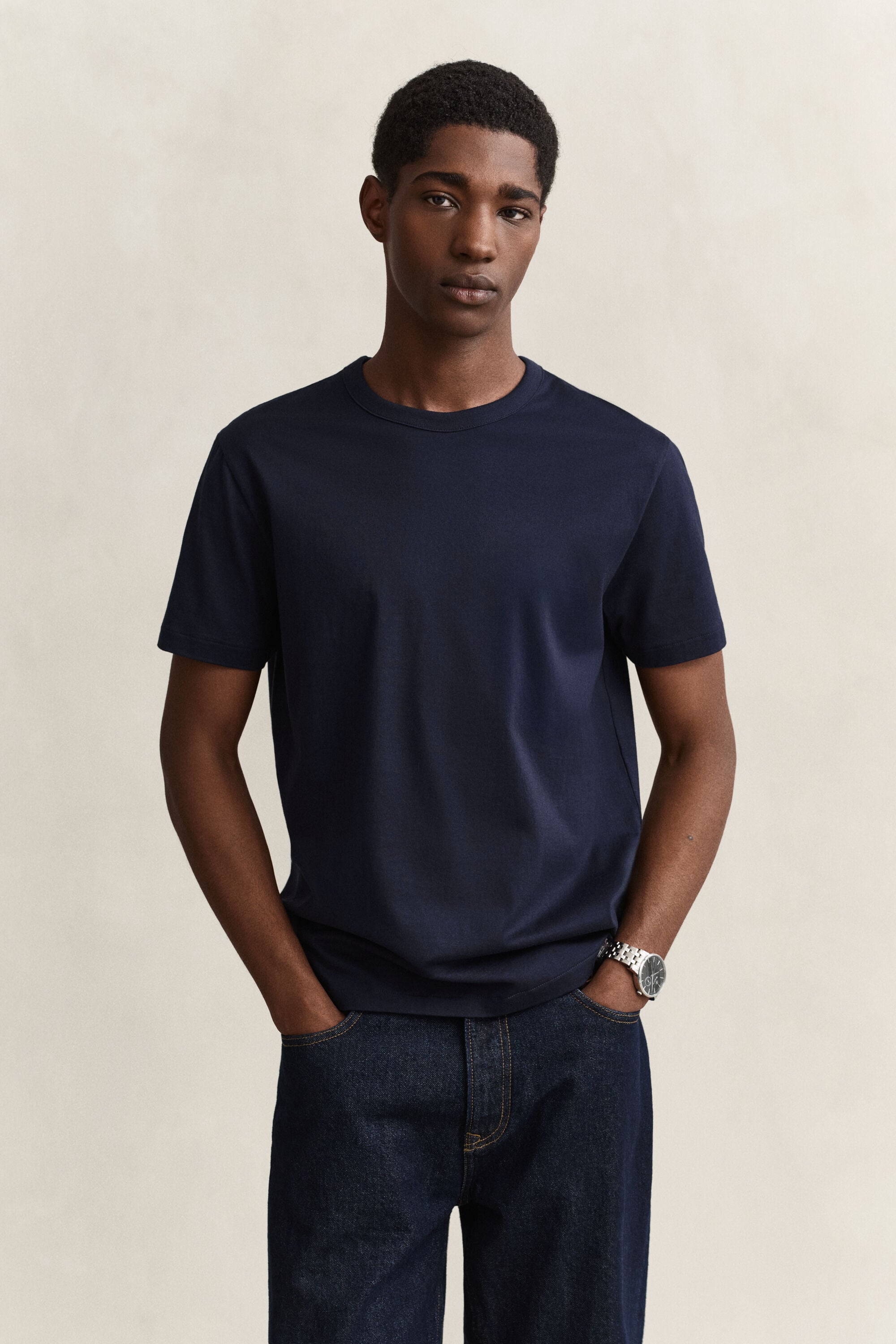 T-shirt em algodão Pima