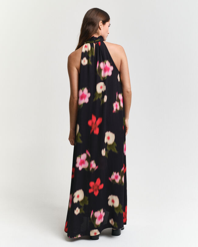 Vestido Halterneck com estampado floral