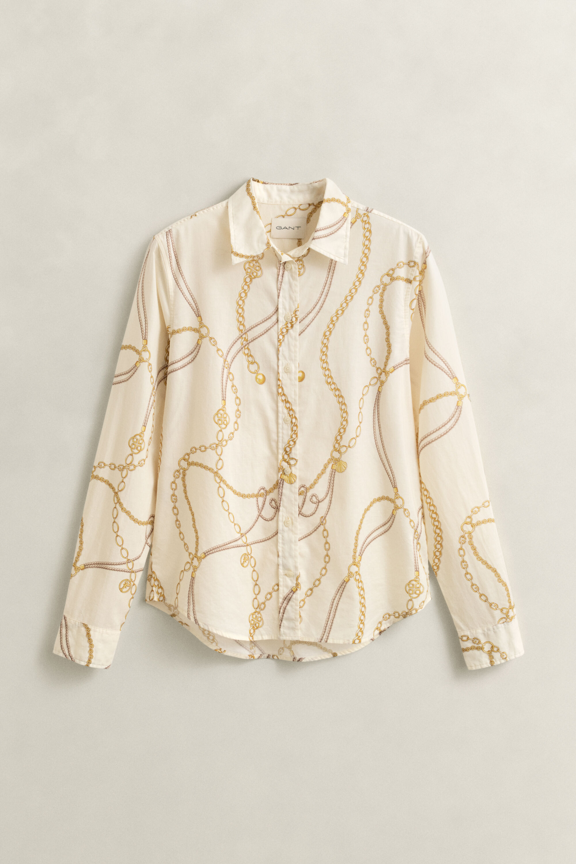 Camisa em voile de algodão