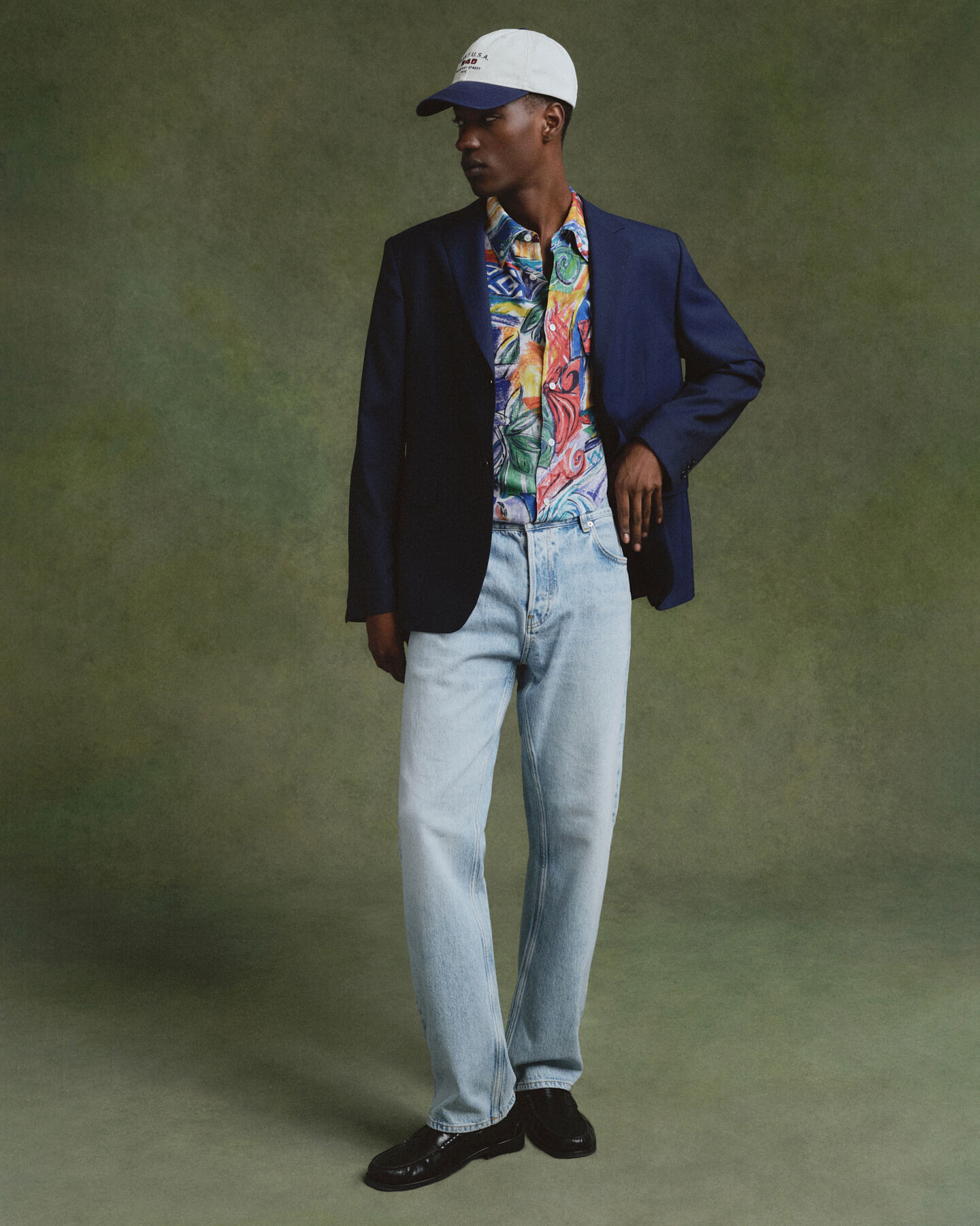 Camisa de seda estampada relaxed fit