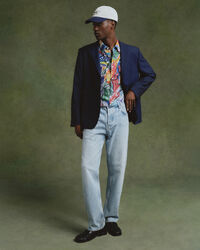 Camisa de seda estampada relaxed fit