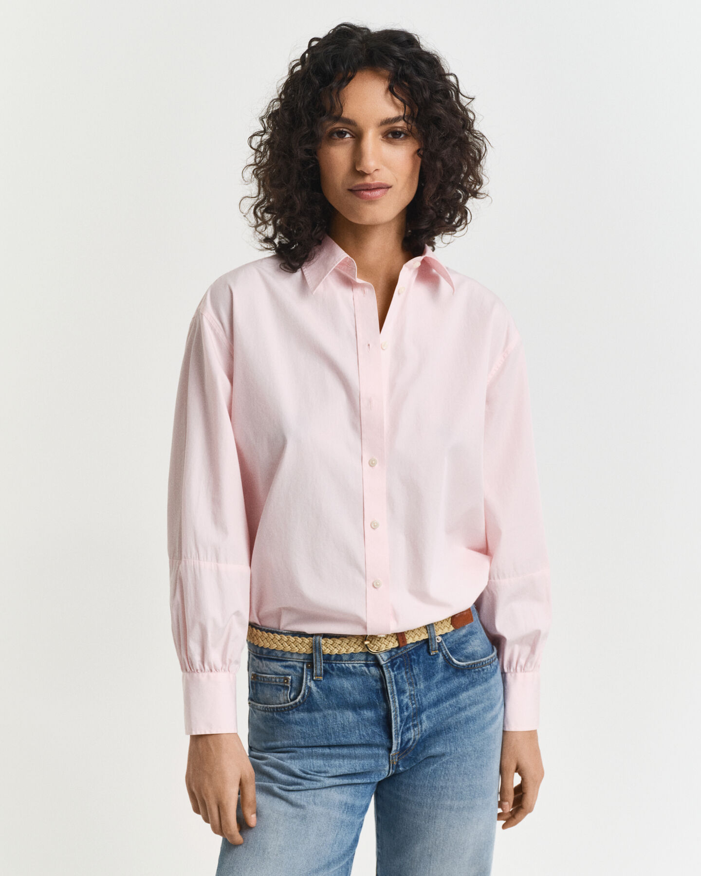 Camisa com mangas volumosas relaxed fit