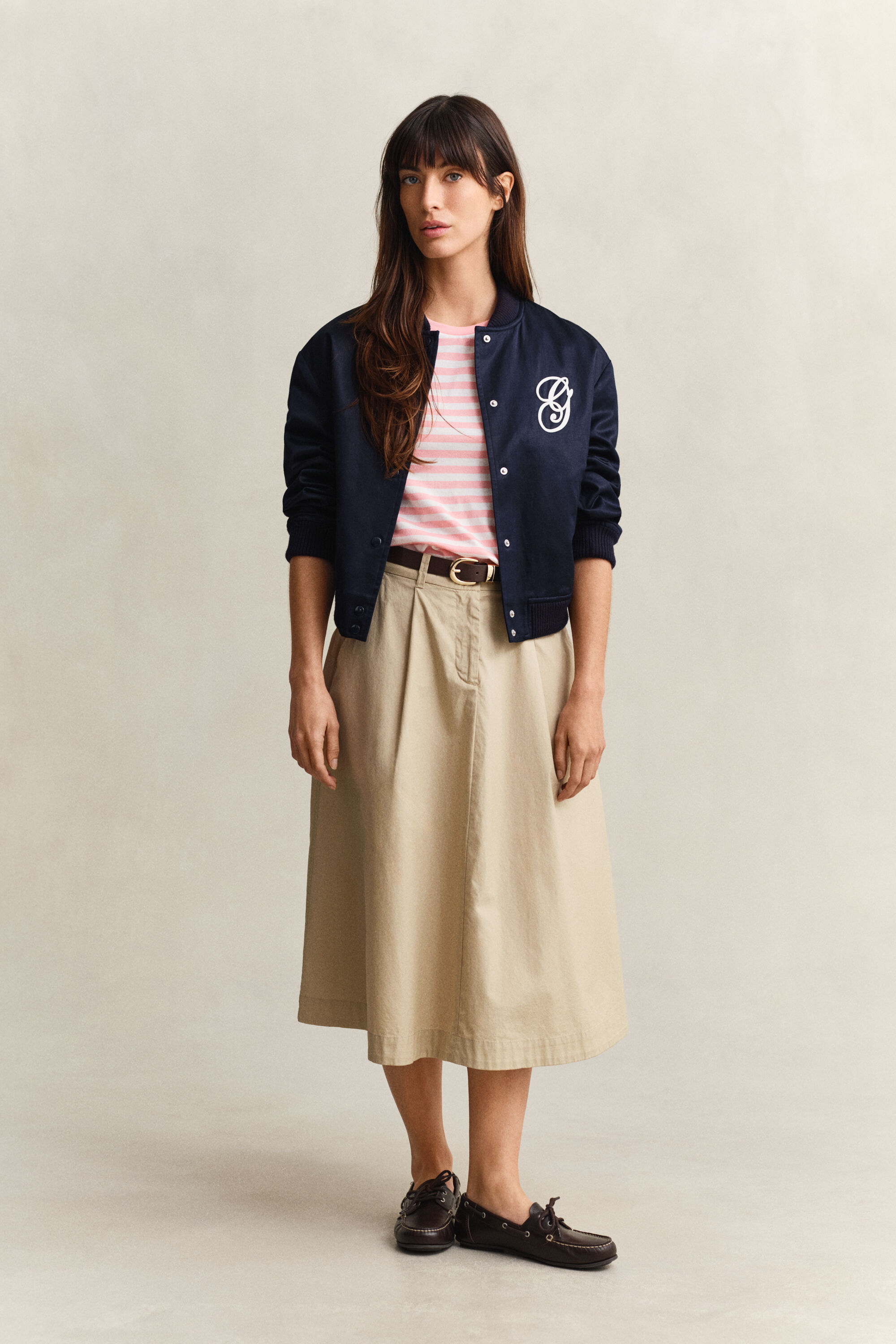 T-shirt às riscas Shield