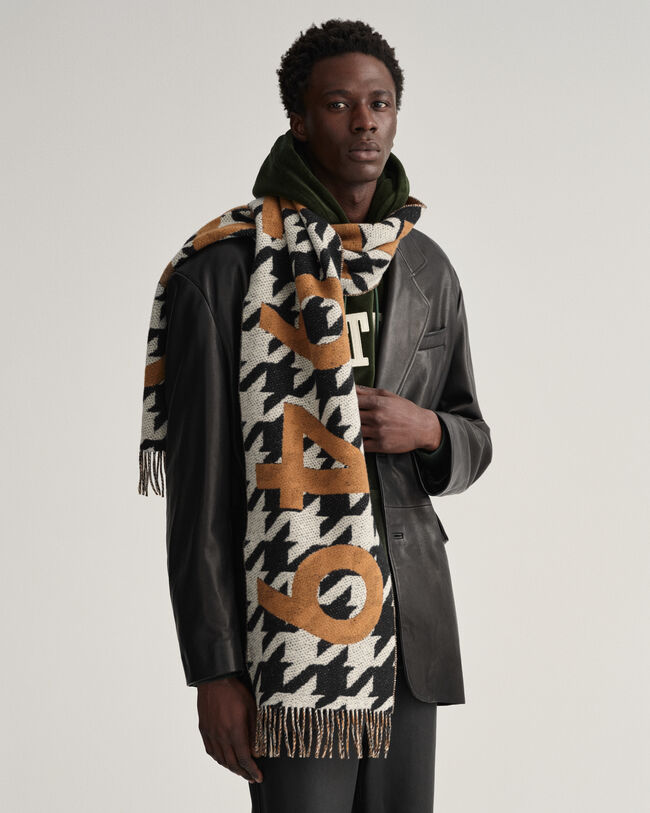 Cachecol Logo Houndstooth