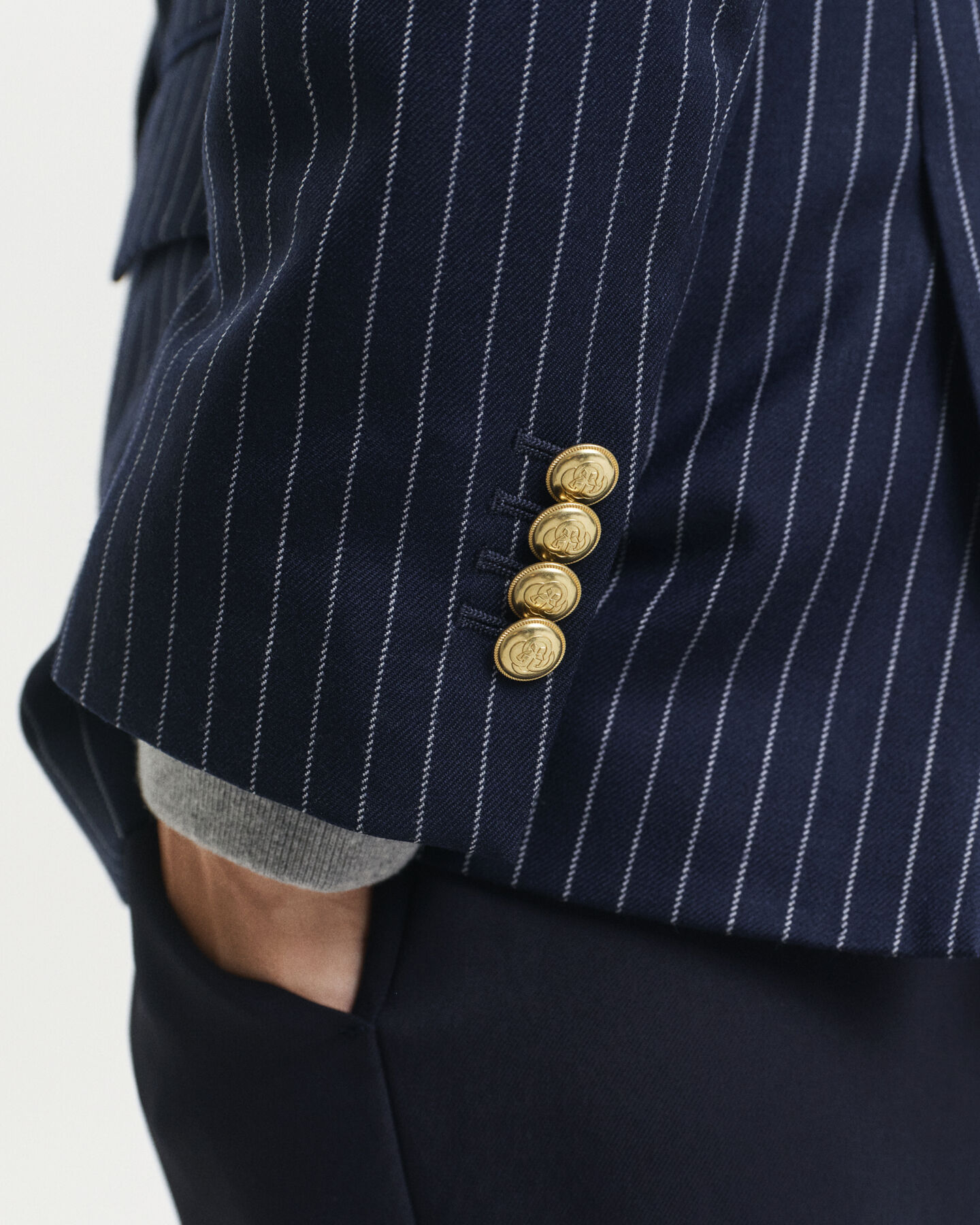 Blazer Club às riscas regular fit