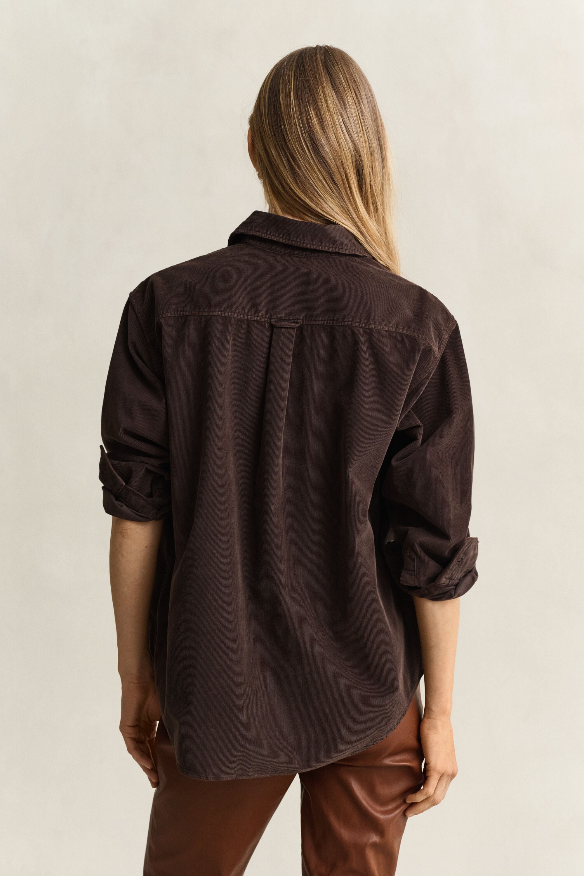Camisa de bombazina relaxed fit