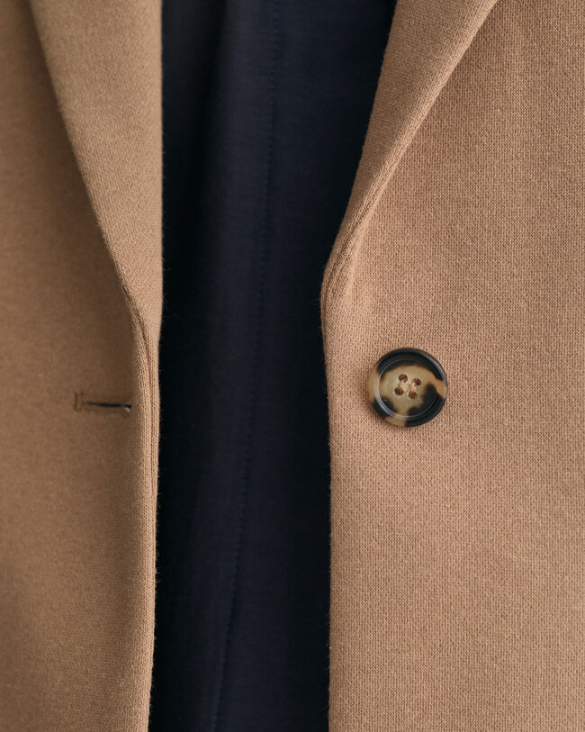 Blazer em jersey corte normal