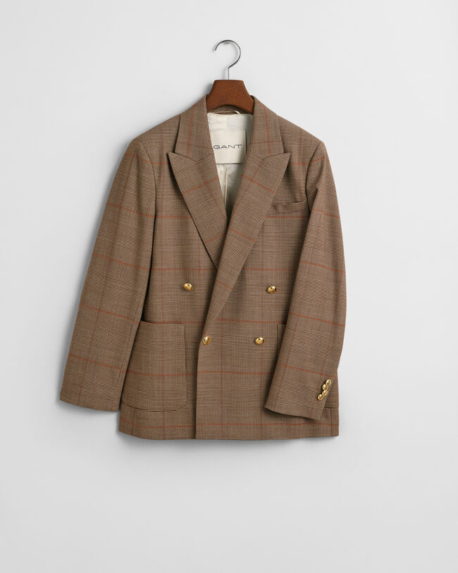 Blazer Club com padrão de xadrez regular fit