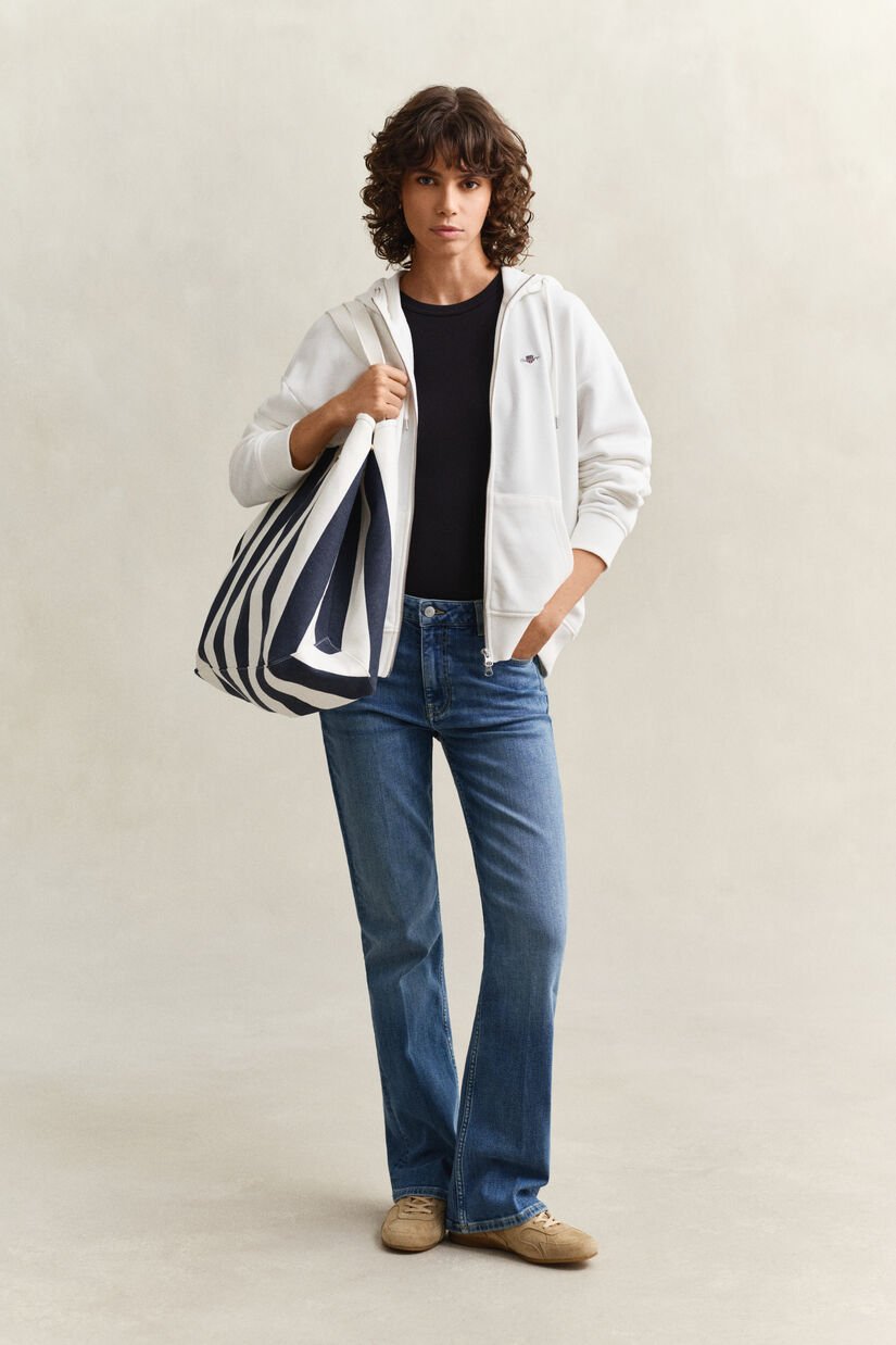 Sweatshirt com capuz e fecho Shield