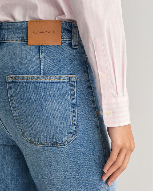 Camisa em popelina gingham regular fit