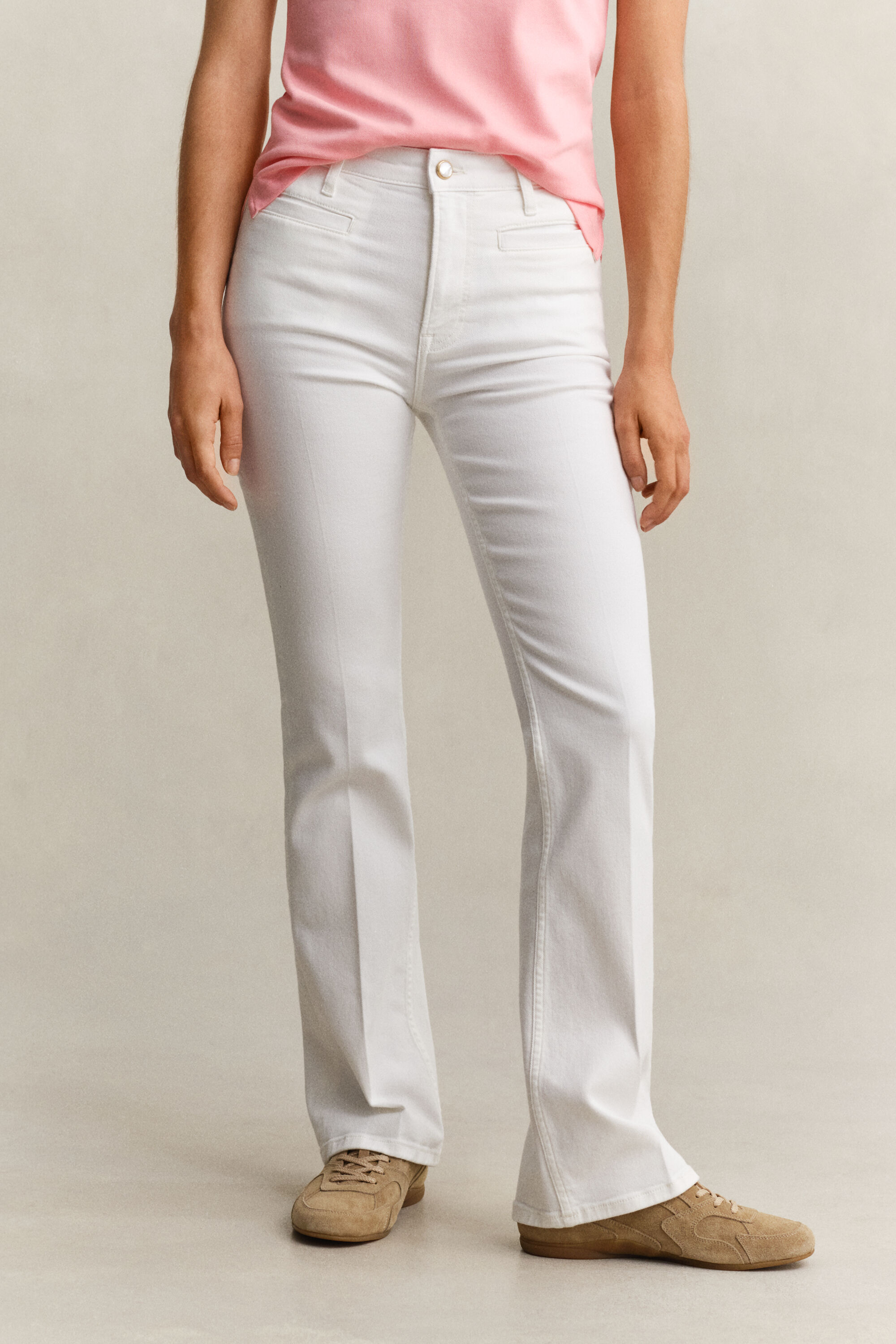 Calças de ganga evasê Monogram