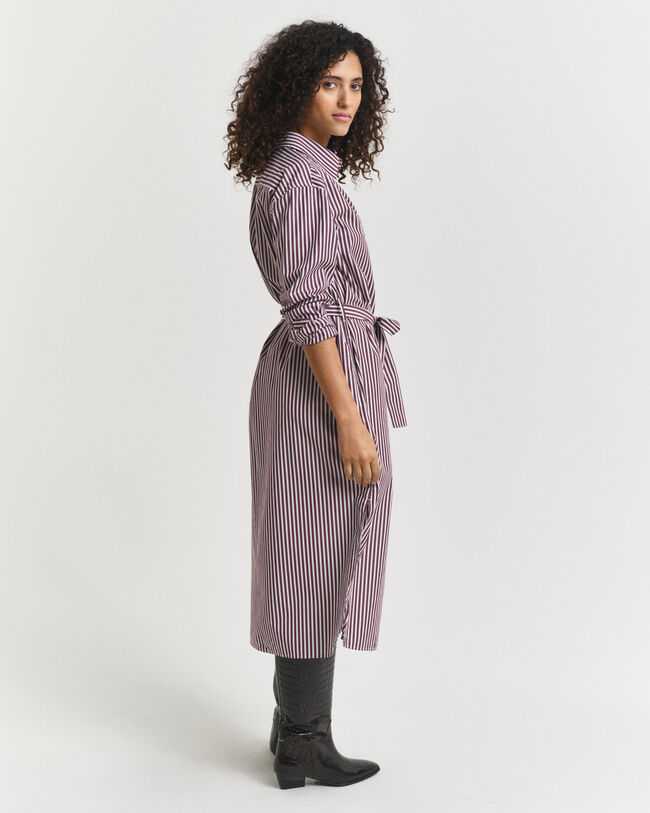 Vestido-camisa em popelina com cinto Classic