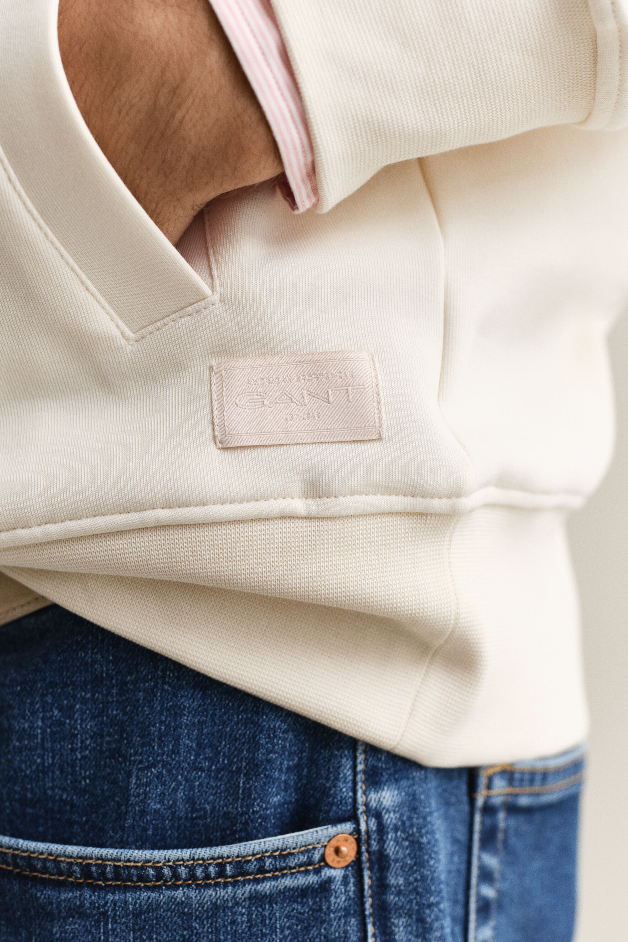 Sweatshirt com capuz Interlock