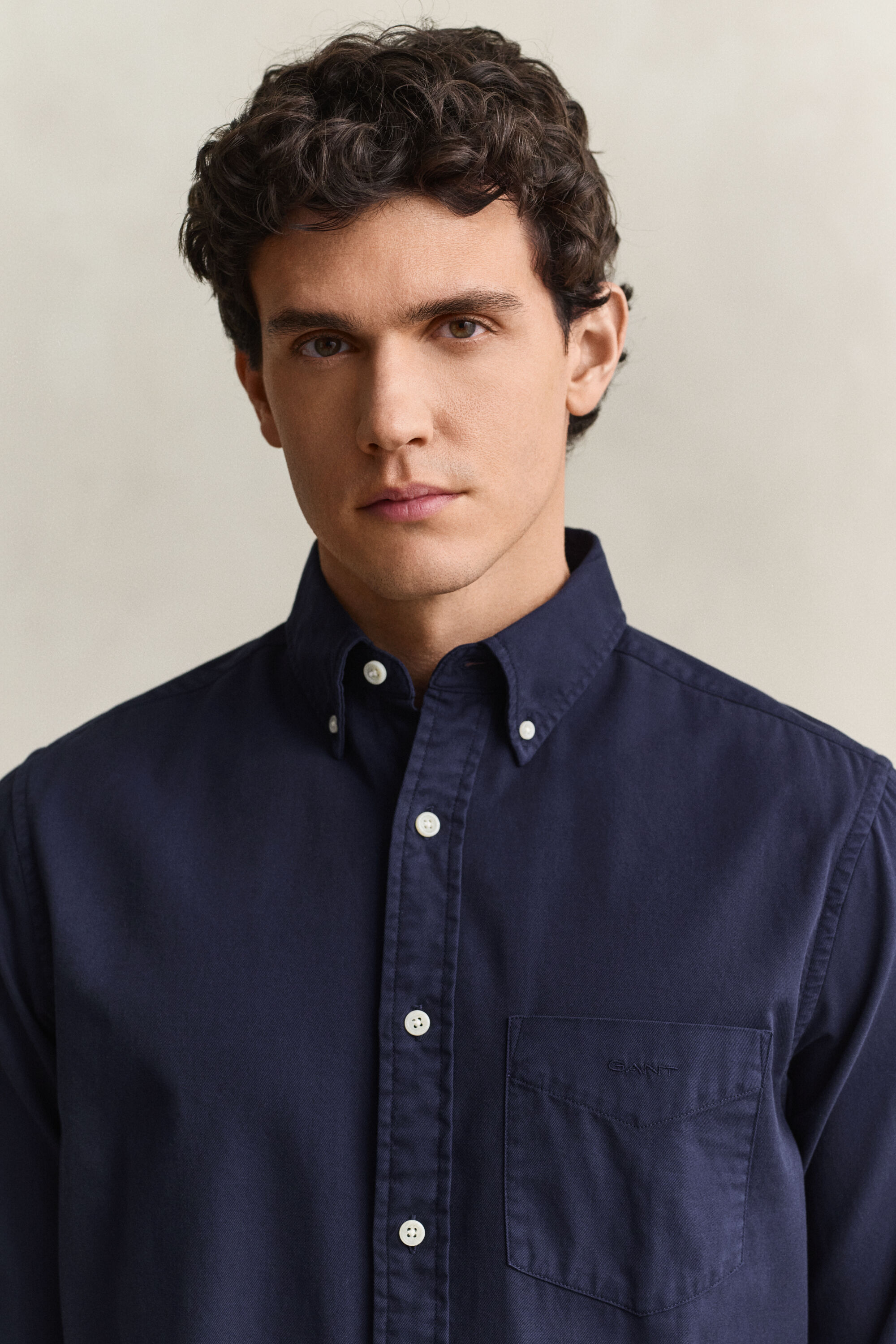 Camisa em sarja regular fit