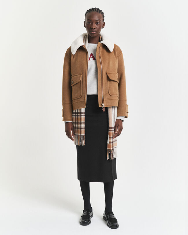 Saia lápis em jersey