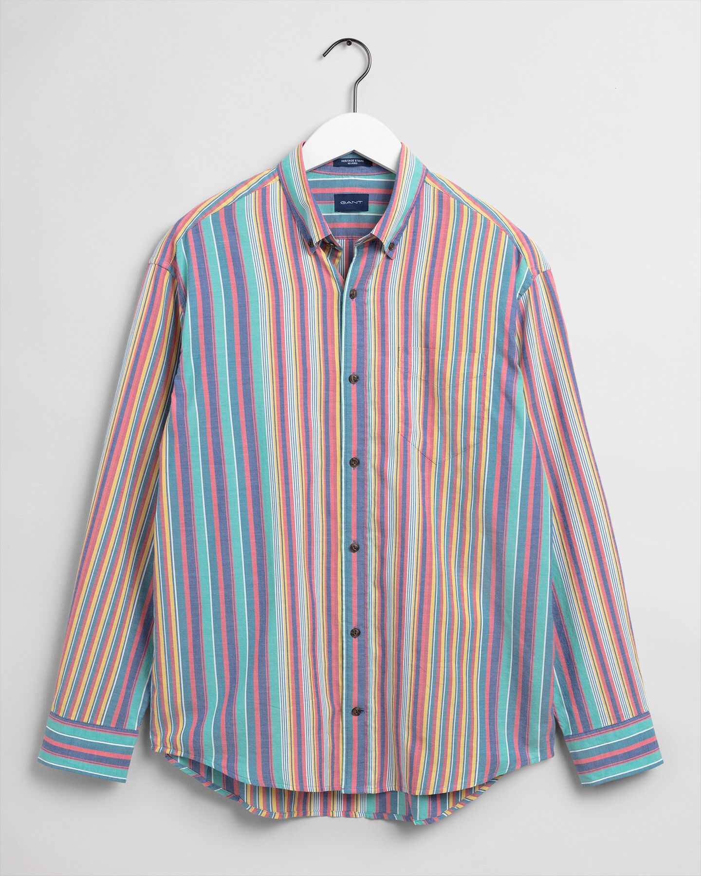 Camisa Oxford Windblown &agrave;s riscas relaxed fit