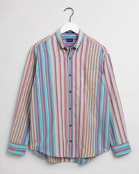 Camisa Oxford Windblown &agrave;s riscas relaxed fit